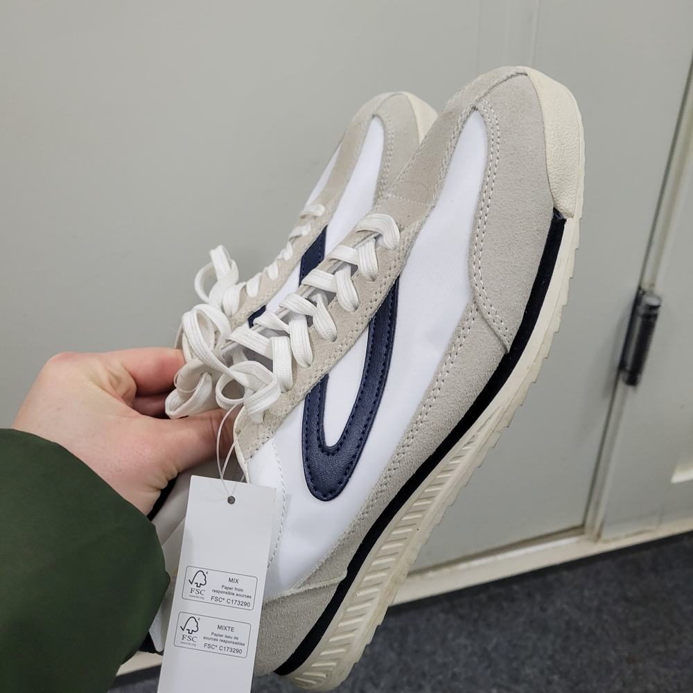 Rawlings TRETORN White and Navy Sneakers